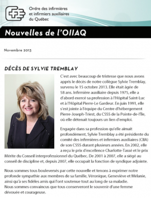 Bulletin Novembre 2013
